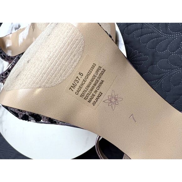 BCBGENERATION Cadence Sequin Platform Sandal Special Occassion Baddie SZ 7:NWOT - Picture 8 of 13